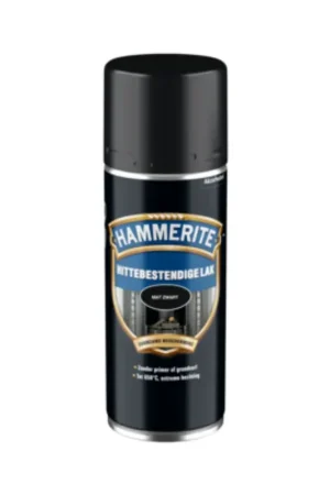 Snelle Levering Hammerite Metaallak Hittebestendig Zwart - Ultieme Bescherming voor Hoge Temperaturen